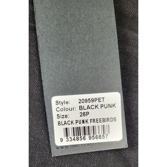 One Teaspoon Womens Petite Size 26P Black Punk Freebird II NWT - Picture 4 of 9